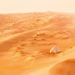 Glamourous Camping Inmitten der endlosen Sanddünen der Wahiba Wüste